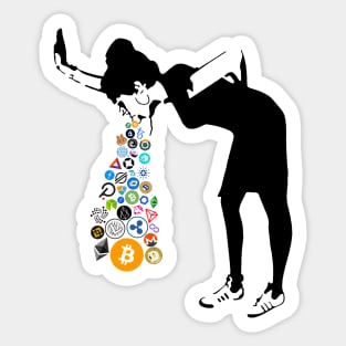 Sick of crypto Sticker